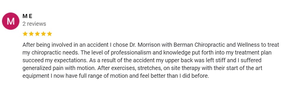 Chiropractic Kirkwood MO Testimonial