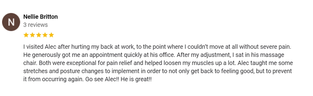 Chiropractic Kirkwood MO Testimonial