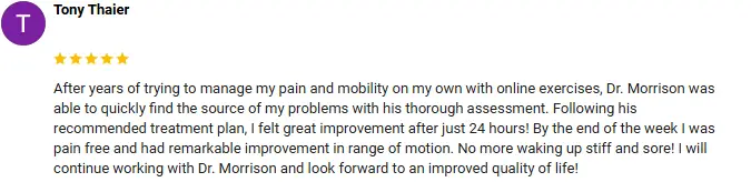 Chiropractic Kirkwood MO Tony Thaier Testimonial